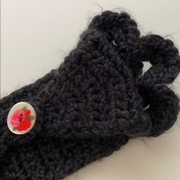 Anthropologie Headband Ear Warmer Charcoal knit - Picture 6 of 6